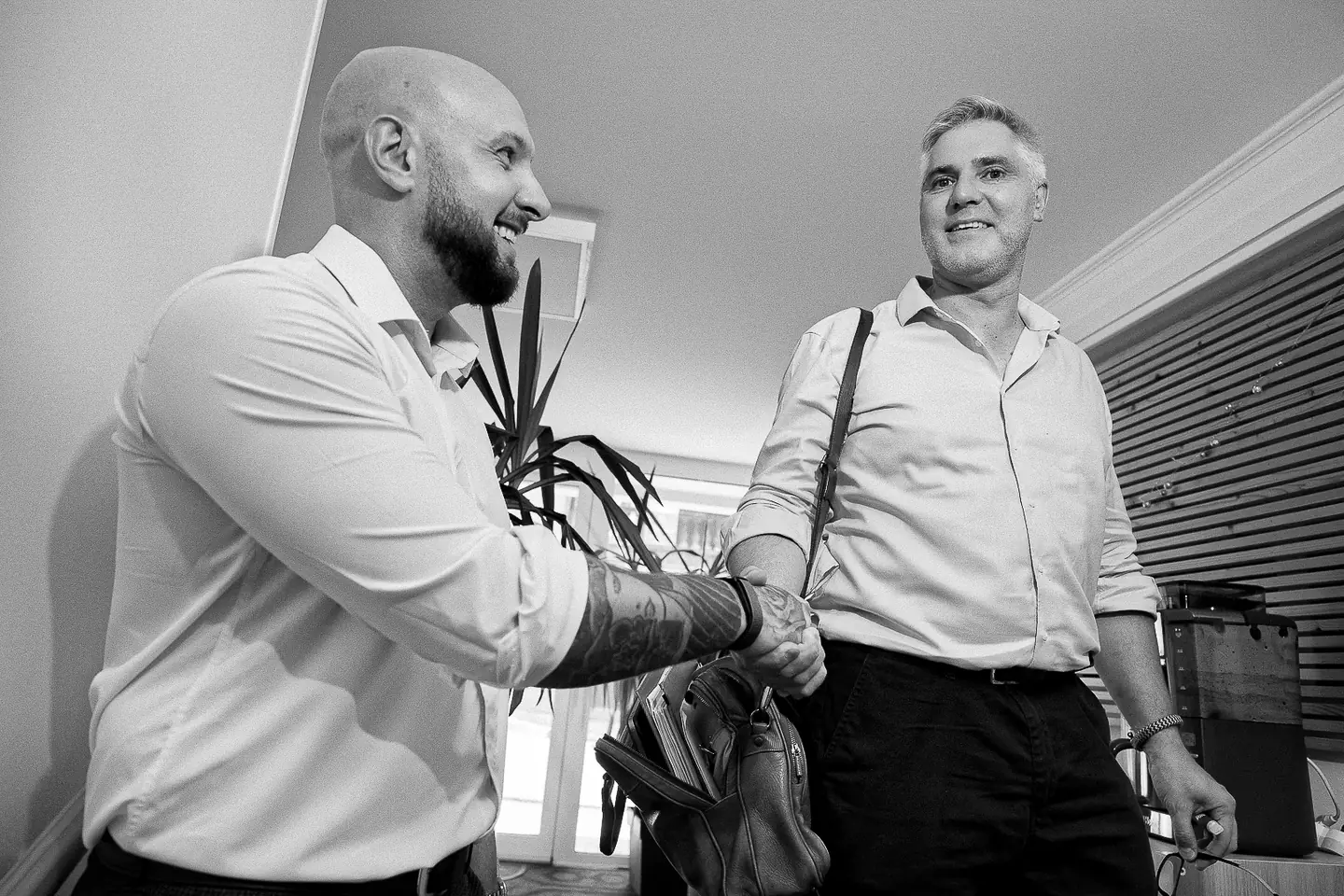 Accueil d’un client lors d’un reportage photo en entreprise à Limoges